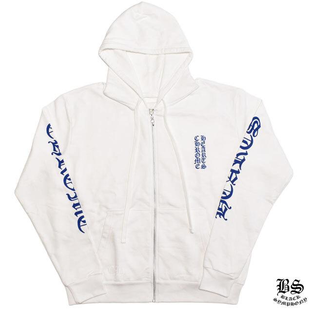 クロムハーツ パーカー ダガー ジップアップ エンブレムブルー