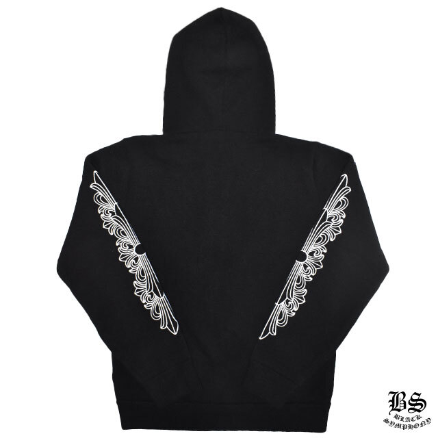 クロムハーツ カシミヤパーカー フローラルクロスダガー&クロスボールジップアップ