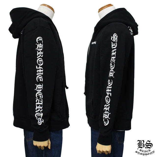 クロムハーツ パーカー スクロールラベル