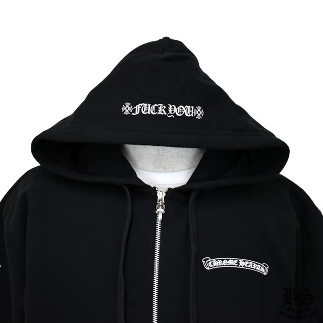 クロムハーツ パーカー スクロールラベル