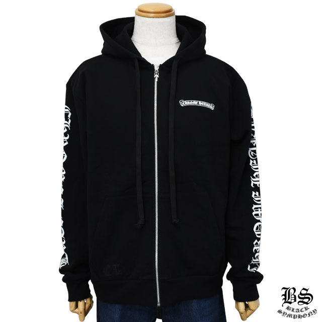 クロムハーツ パーカー スクロールラベル