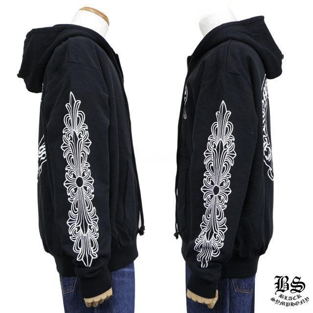 CHROME HEARTS クロムハーツ パーカー ホースシュー&フローラルクロス