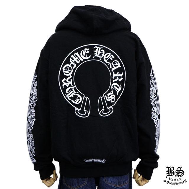 CHROME HEARTS クロムハーツ パーカー ホースシュー&フローラルクロス