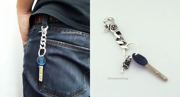 CHROME HEARTSクロムハーツ キーリング ショート クラシックチェーン CHROME HEARTS キーリング ショート クラシックチェーン2リンク 925