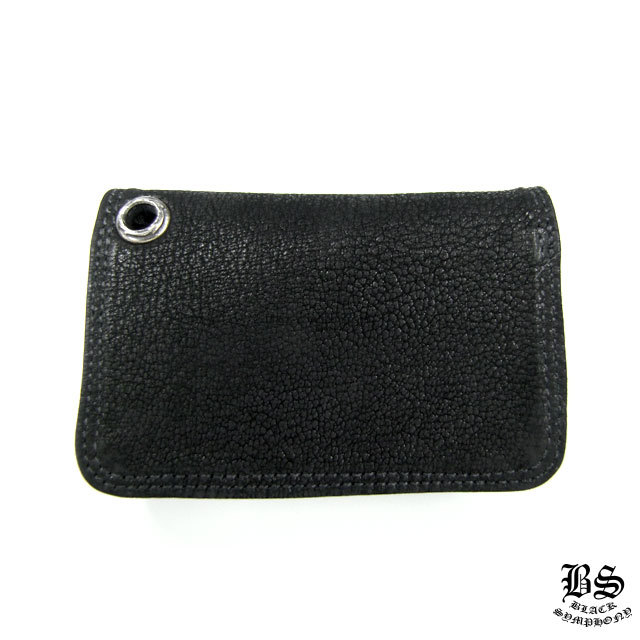 クロムハーツ レザーカードケース#2 ブラック デストロイレザー