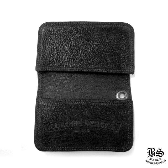 クロムハーツ レザーカードケース#2 ブラック デストロイレザー