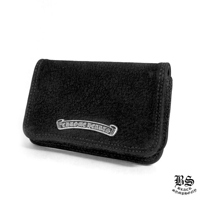 CHROME HEARTS クロムハーツ コインパース 3×4 ブラック ヘビーレザー