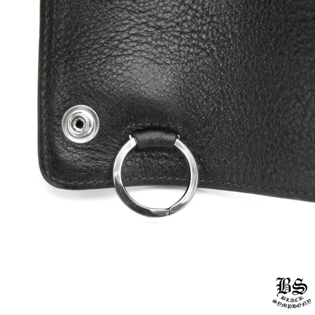 クロムハーツ レザーキーケース ブラック ヘビーレザー