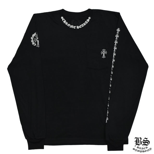 クロムハーツ ロングTシャツ CHクロス ブラック