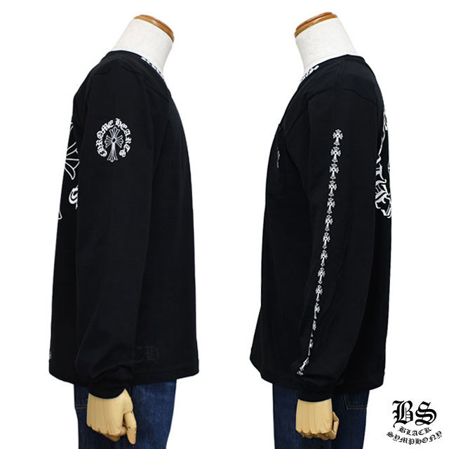 クロムハーツ ロングTシャツ CHクロス ブラック