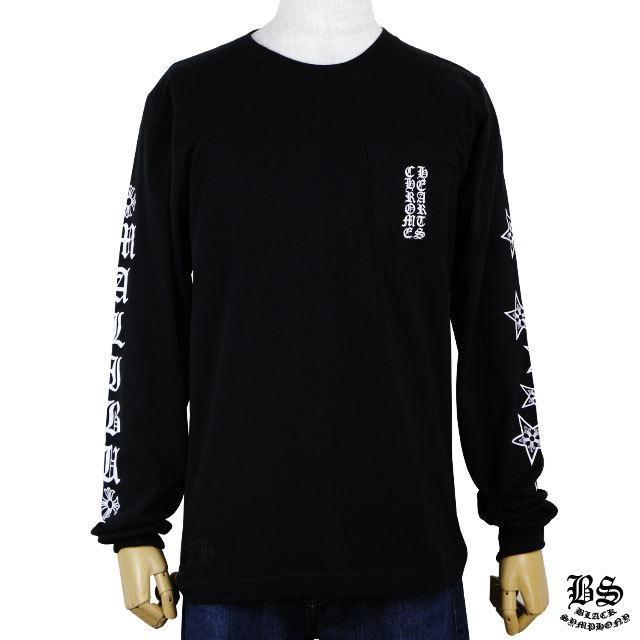 クロムハーツ ロングTシャツ ホースシュー&スター ブラック