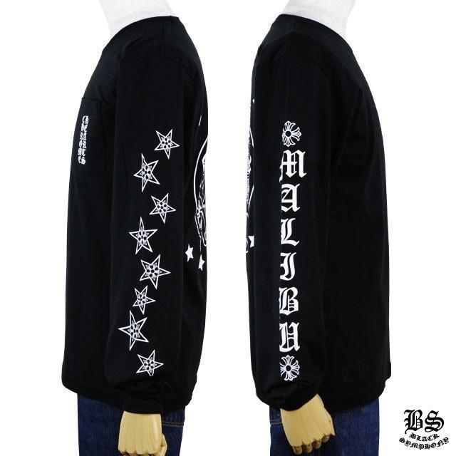 クロムハーツ ロングTシャツ ホースシュー&スター ブラック