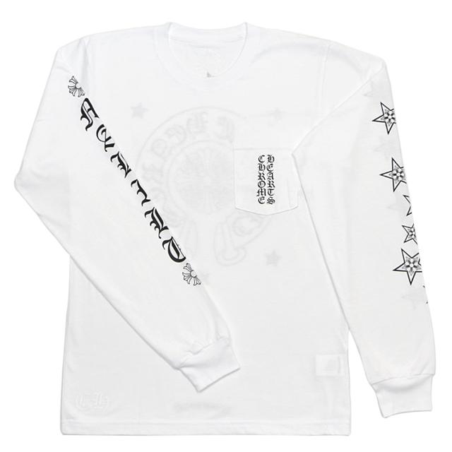 クロムハーツ ロングTシャツ ホースシュー&スター ホワイト