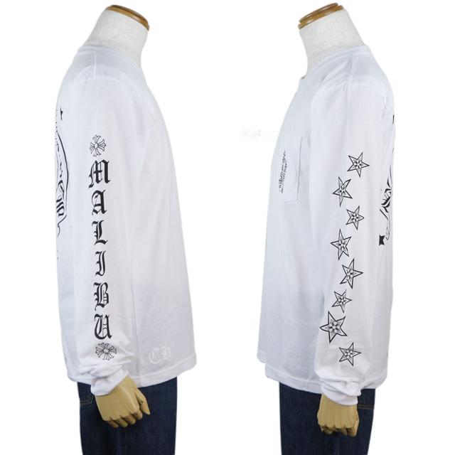 クロムハーツ ロングTシャツ ホースシュー&スター ホワイト