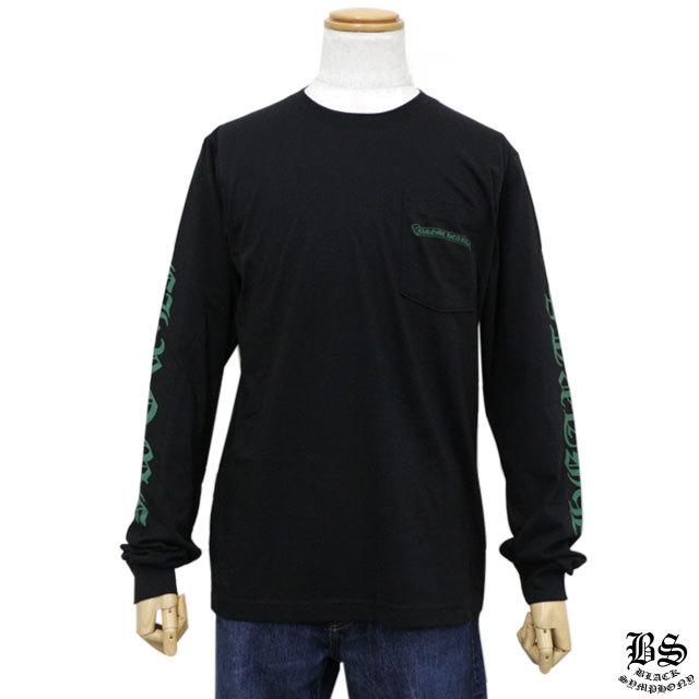 クロムハーツ ロングTシャツ グリーンセメタリークロス ブラック