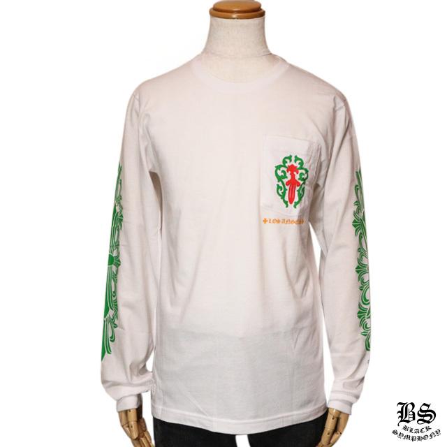 クロムハーツ ロングTシャツ ダガー＆フローラルクロス ロサンゼルス限定 ホワイト