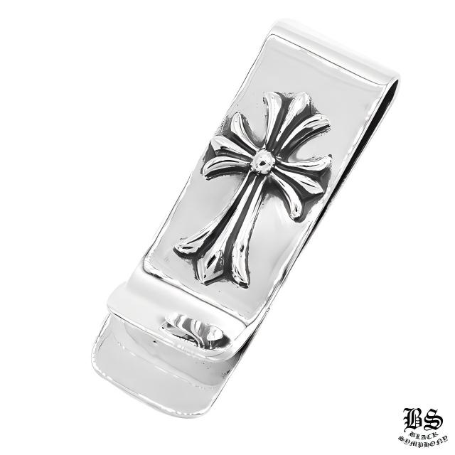 CHROME HEARTS Money Clip CH Cross 925 Silver — 70.5mm / 57g Heavy