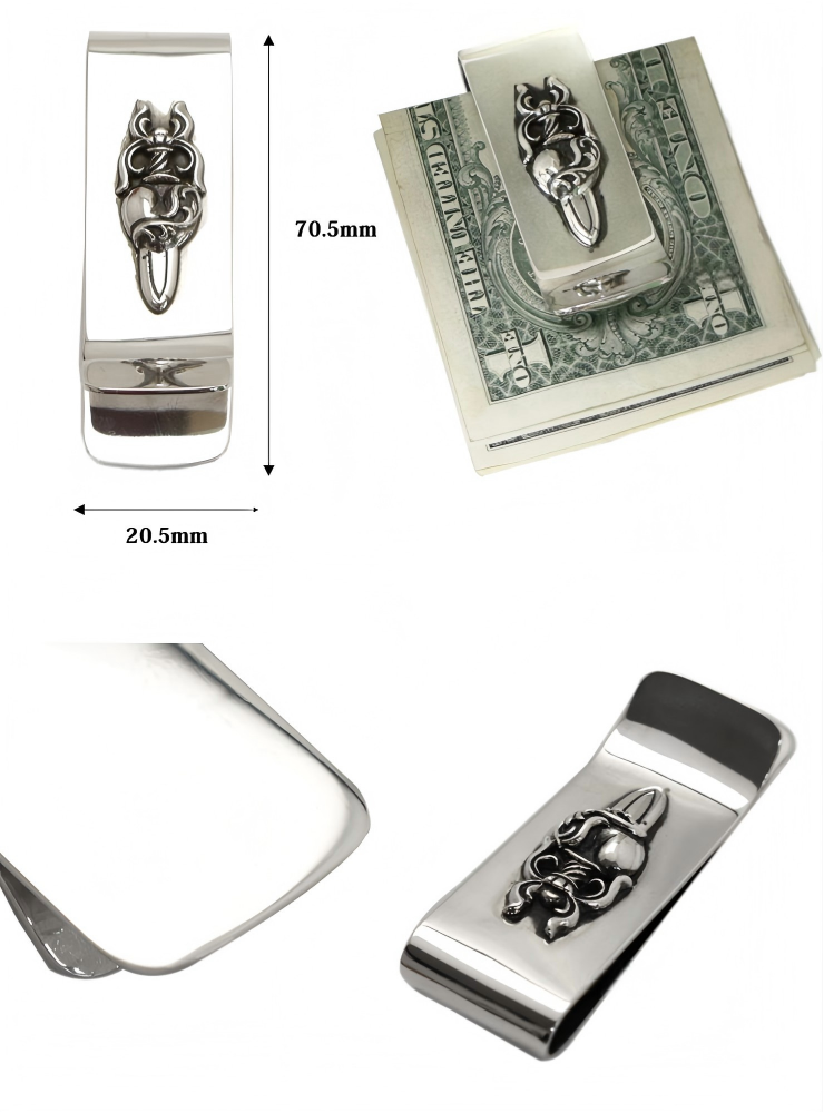 クロムハーツ マネークリップ ダガーハート