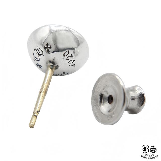 【希少】クロムハーツ ネガティブCHプラススタッド 1ダイヤ シルバーピアス CHROME HEARTS クロムハーツ ネガティブ CHプラス ピアス with