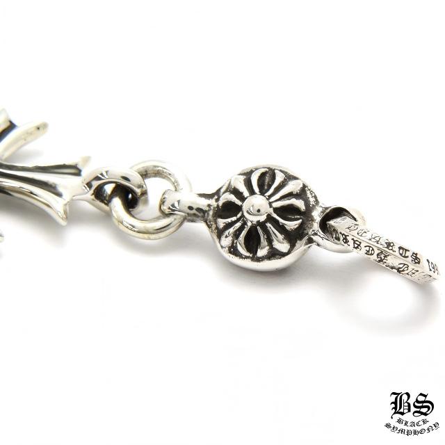 CHROME HEARTS Tiny CH Cross Charm with 1 Ball｜925 Silver｜76cm