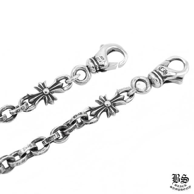 クロムハーツペーパーチェーン ネックレス 2クリップ 30インチ(約76cm)