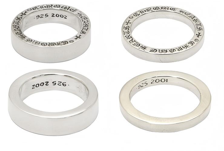 CHROME HEARTS クロムハーツ スペーサーリング プレーン 3mm 6mm｜925