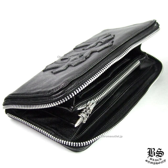 クロムハーツ REC Fジップ 3セメタリークロスパッチ ウォレット