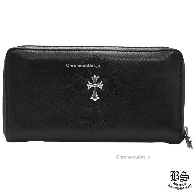 CHROME HEARTS クロムハーツ コインパース 3×4 ブラック ヘビーレザー