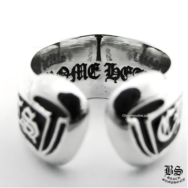 クロムハーツ スクロールラベルリング スモール