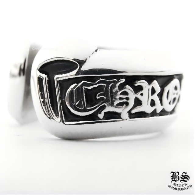 クロムハーツ スクロールラベルリング スモール