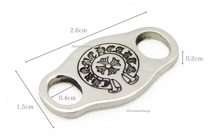 CHROME HEARTS Shoelaces Detail 925 Silver — Total Length: 2.6cm