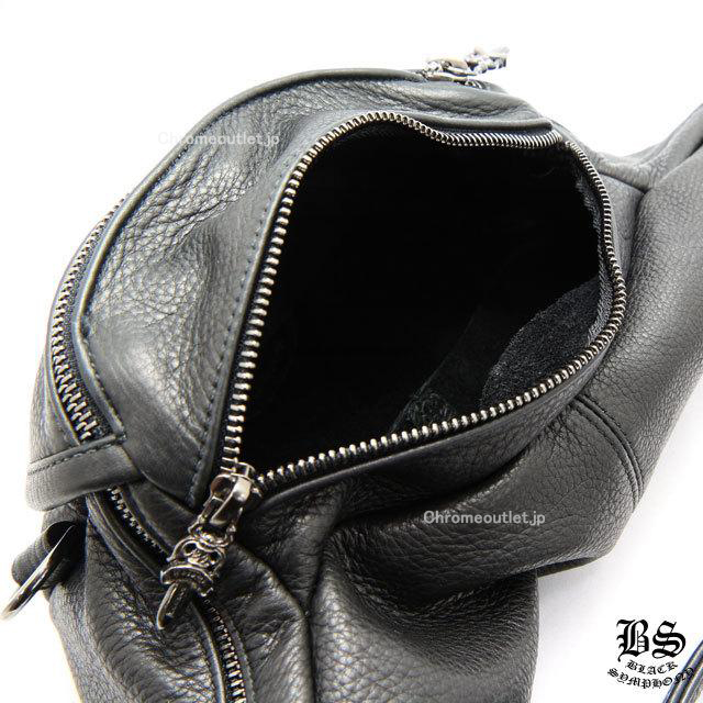 クロムハーツ スナットパック ミディアムレザー #1 ラージ ブラックロジウム