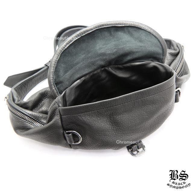 クロムハーツ スナットパック ミディアムレザー #1 ラージ ブラックロジウム