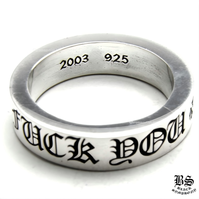 CHROME HEARTS クロムハーツ スペーサーリング FUCK YOU 6mm｜925