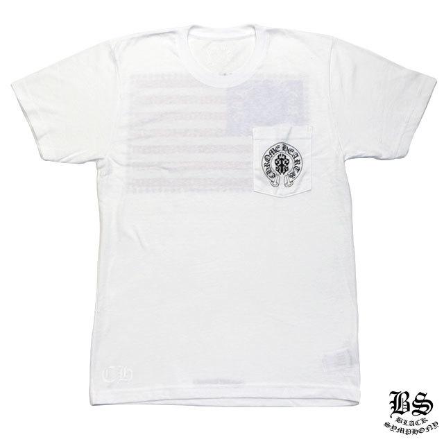 クロムハーツ Tシャツ スターズ＆ストライプス ホワイト