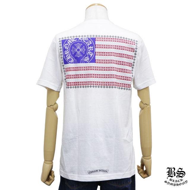 クロムハーツ Tシャツ スターズ＆ストライプス ホワイト