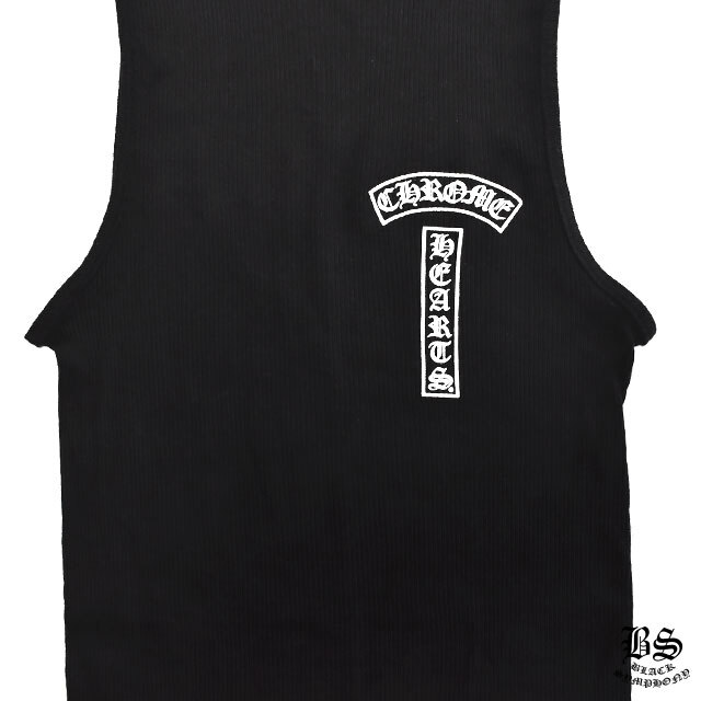 CHROME HEARTS クロムハーツ タンクトップ Tバー＆クロス ブラック