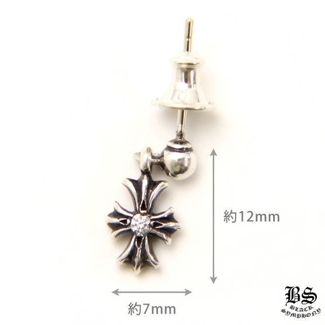 クロムハーツ タイニーE CHプラスドロップイヤリングwithダイヤモンド(ピアス)