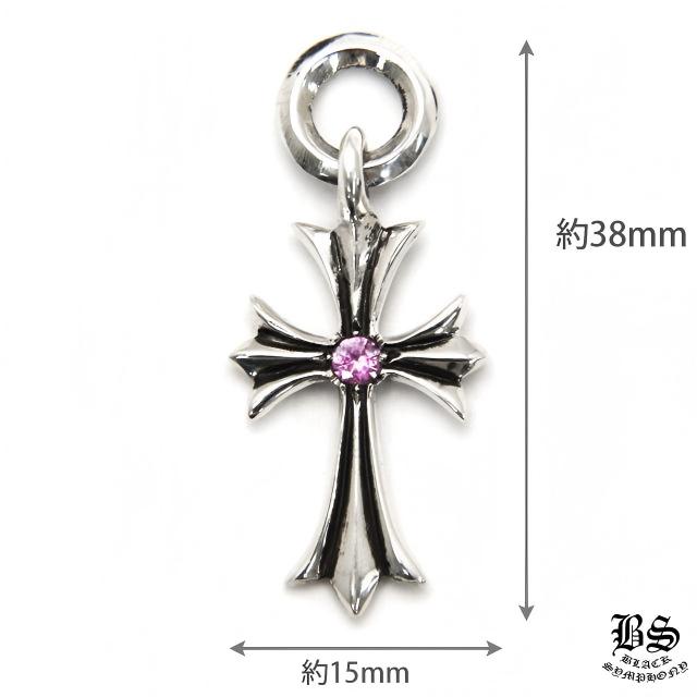 クロムハーツ タイニーCHクロスチャームwithピンクサファイア