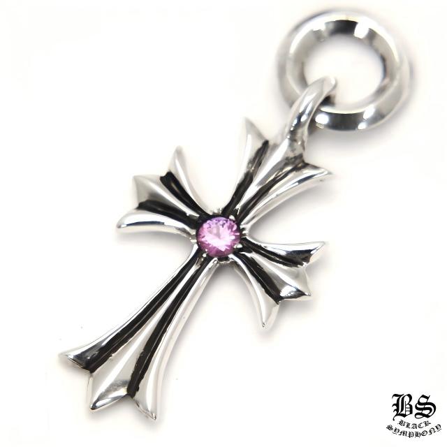 クロムハーツ タイニーCHクロスチャームwithピンクサファイア