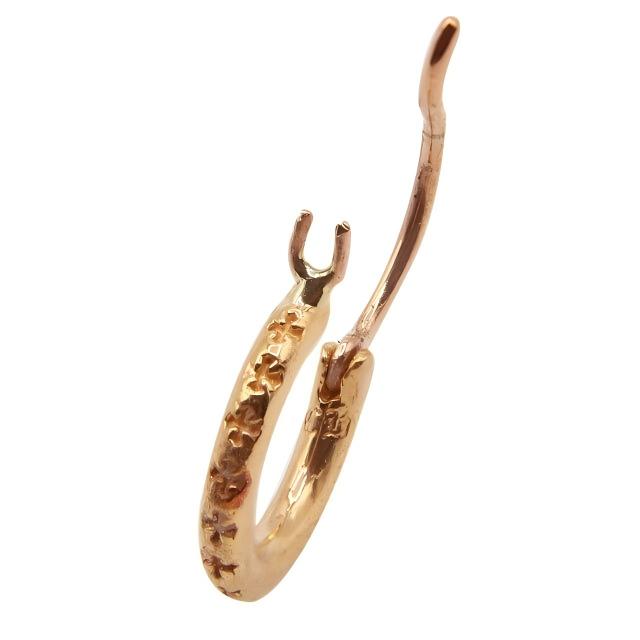 クロムハーツ タイニーTFLフープピアス 22K