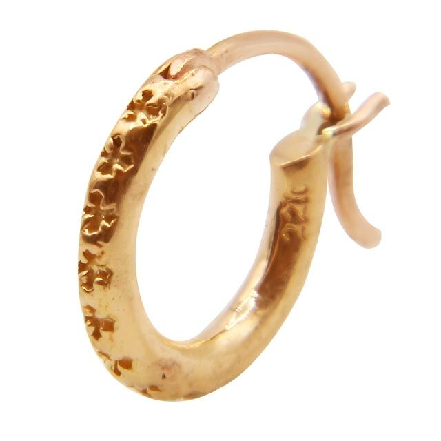 クロムハーツ タイニーTFLフープピアス 22K