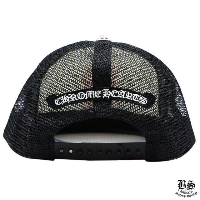 クロムハーツ トラッカーキャップ キングタコ CHスクロール ブラックホワイト