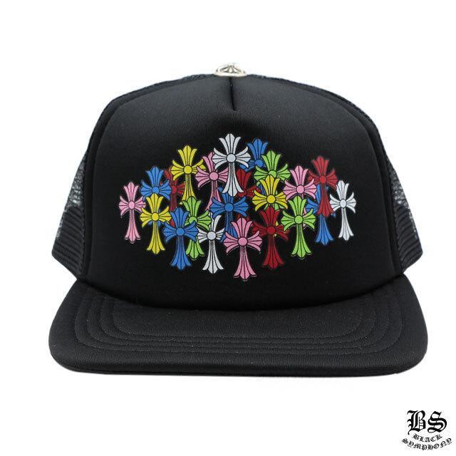 クロムハーツ トラッカーキャップ キングタコ マルチカラークロス ブラック