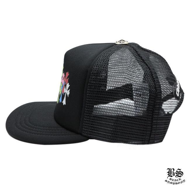 クロムハーツ トラッカーキャップ キングタコ マルチカラークロス ブラック