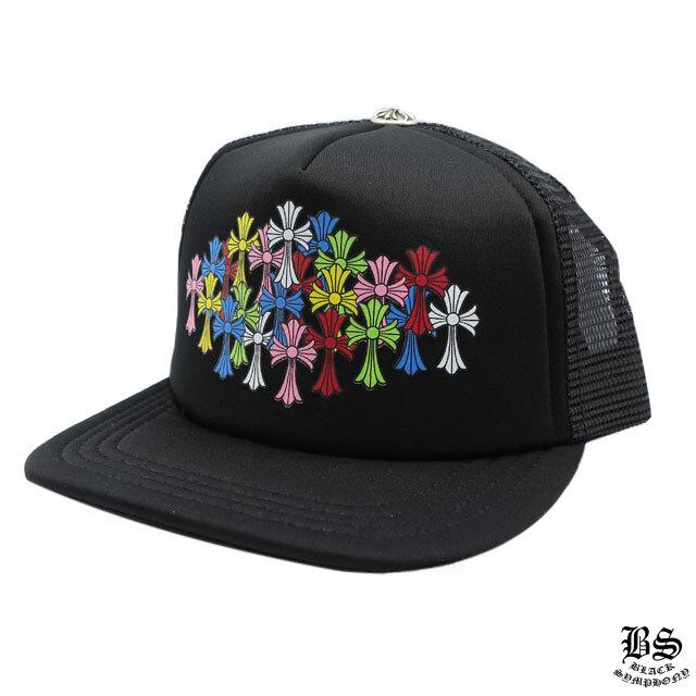 クロムハーツ トラッカーキャップ キングタコ マルチカラークロス ブラック