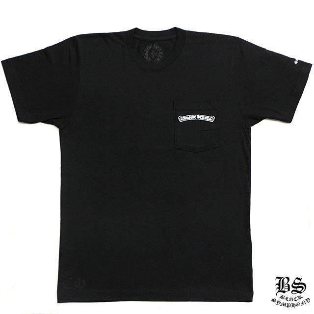 クロムハーツ Tシャツ スクロールラベル ブラック