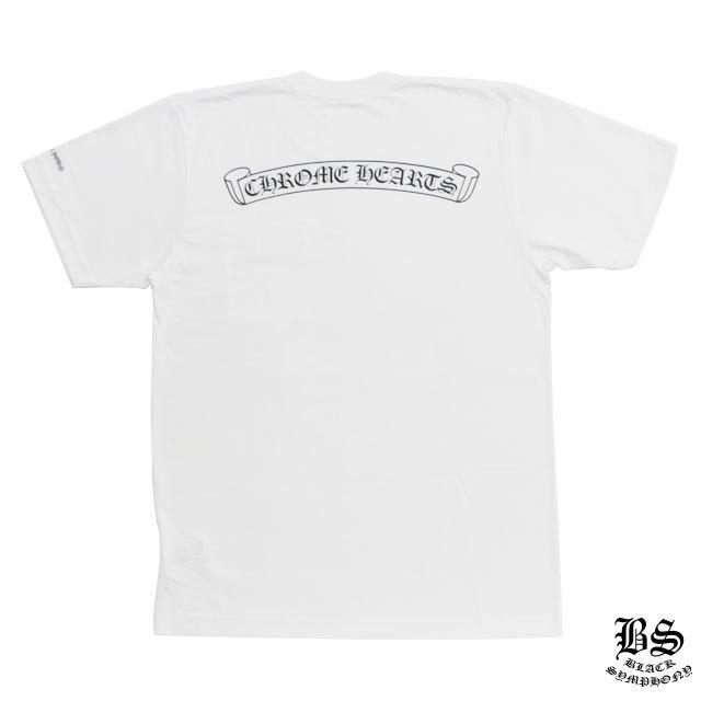 クロムハーツ Tシャツ スクロールラベル ホワイト