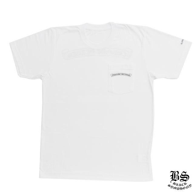 クロムハーツ Tシャツ スクロールラベル ホワイト