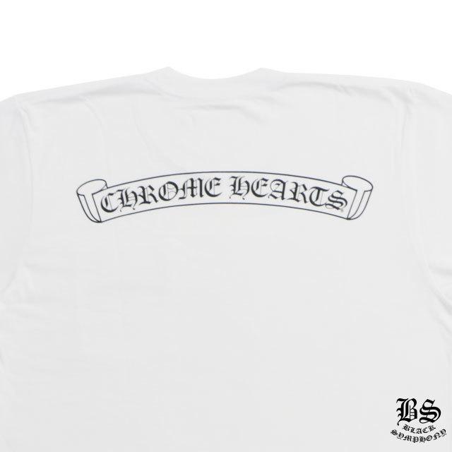 クロムハーツ Tシャツ スクロールラベル ホワイト